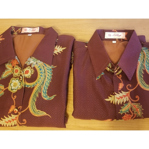 Matching set of BATIK Men's Shirt & Women's Tunic - Picture 8 of 8